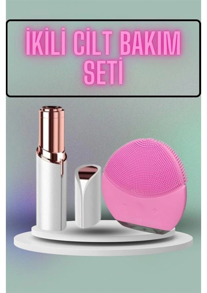 Ieg Kaş Bıyık ve Yüz Epilasyon Aleti ve Titreşimli Yüz Temizleme Masaj Aleti Ikili Set fiyatları