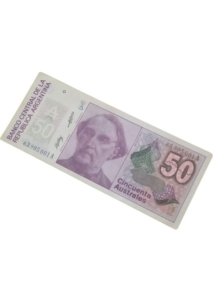 Arjantin 50 Australes Koıleksiyon Yabancı Kağıt Para.koleksiyon Başlangıç Seti.