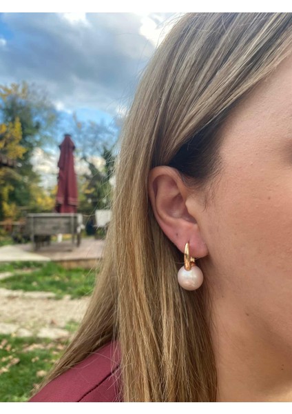 Incili Sallantılı Gold Küpe fiyatları