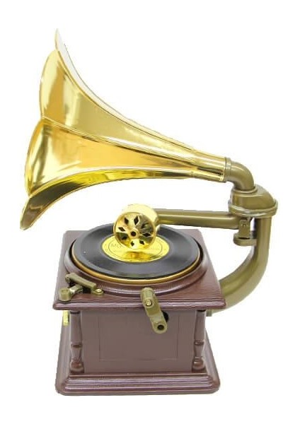 Gramofon Müzik Kutusu Kurmalı Dekoratif Ev Ofis Hediyelik indirimleri