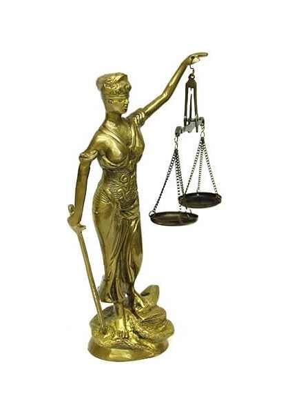 Adalet Kadını Terazili Biblo Dekoratif Hediyelik