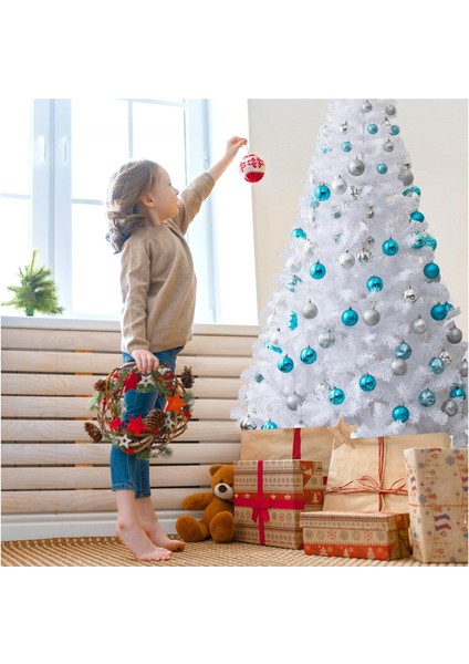 180 cm Kutulu Metal Ayak Yılbaşı Ağacı Gür Dallı Noel Yılbaşı Çam Ağacı Beyaz fırsatları