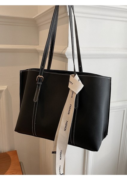 Mona Fiyonk Detaylı Hafif Büyük Boy Kadın El ve Omuz Çantası Siyah fiyatları
