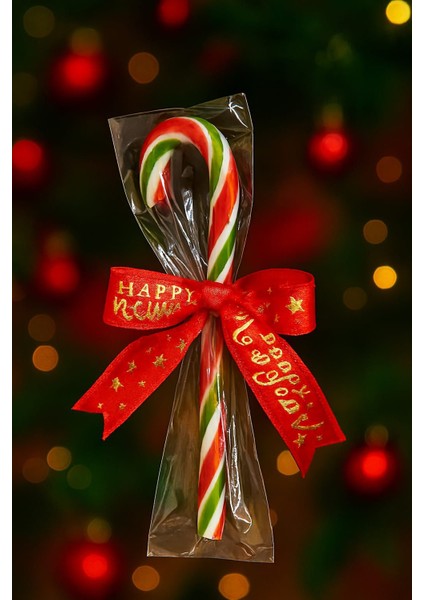 20 Adet Baston ve Sosyete Yılbaşı Şekeri Hediyelik Paketli modelleri