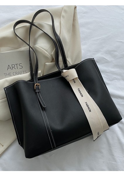 Mona Fiyonk Detaylı Hafif Büyük Boy Kadın El ve Omuz Çantası Siyah indirimleri