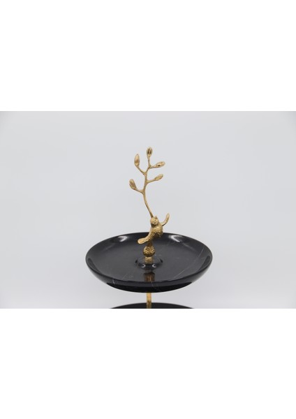 El Yapımı Dekoratıf Mermer Taşlı Bronz Desenli Tabak modelleri