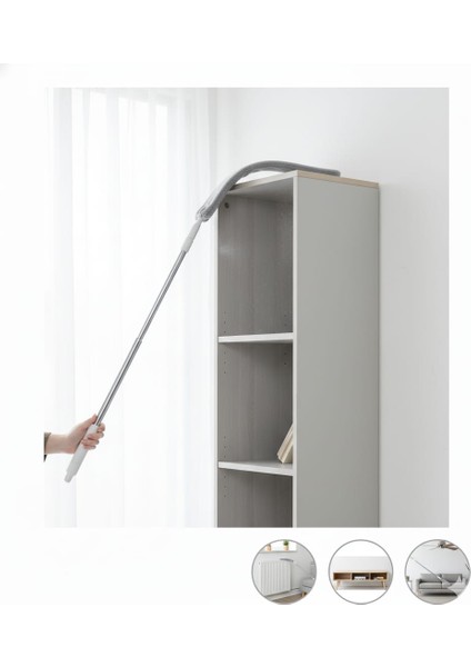 Teleskopik Uzun Saplı Esnek Toz Alma Mopu Petek ve Koltuk Altı Temizleyici Fırça + 1 Adet Yedek Bezli fiyatları