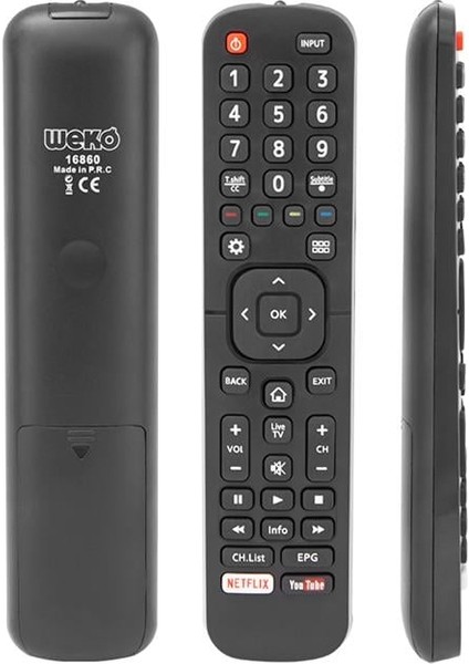 Hisense Netflix-Youtube Tuşlu LCD LED Tv Kumandası