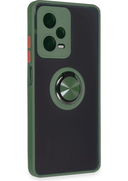 Ieg Xiaomi Redmi Note 12 5g Kılıf Montreal Yüzüklü Silikon Kapak - Yeşil fiyatları