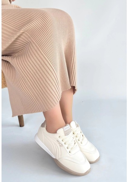 Drnds Tawen Bej Cilt Bağcıklı Spor Ayakkabı (Numara: 39) modelleri