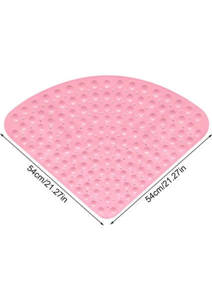 Banyo Küvet Paspas Duş Köşe Vantuzlu Gider Delikli Duş ve Küvet Için 54X54 cm M-163