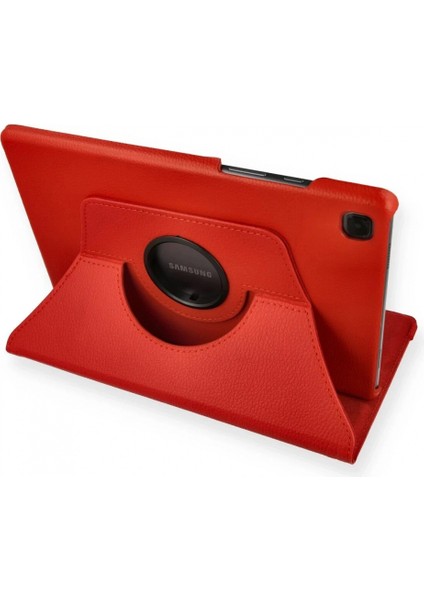 Ieg Samsung Galaxy Tab A7 10.4 Kılıf 360 Tablet Deri Kılıf - Kırmızı