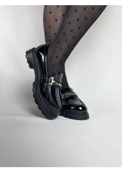 Drnds KB-ZN103 Kuback Kömür Rugan Günlük Kadın Babet (Numara: 37) modelleri