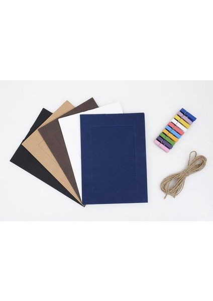 Klaket Fotoğraf Albümü + Ipli Mandallı Fotoğraf Albümü ve Fotoğraf Çerçevesi - 2li Set T7H9H9 fırsatları