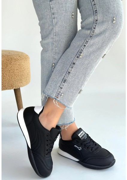 Drnds Tawen Siyah Cilt Bağcıklı Spor Ayakkabı (Numara: 36) modelleri