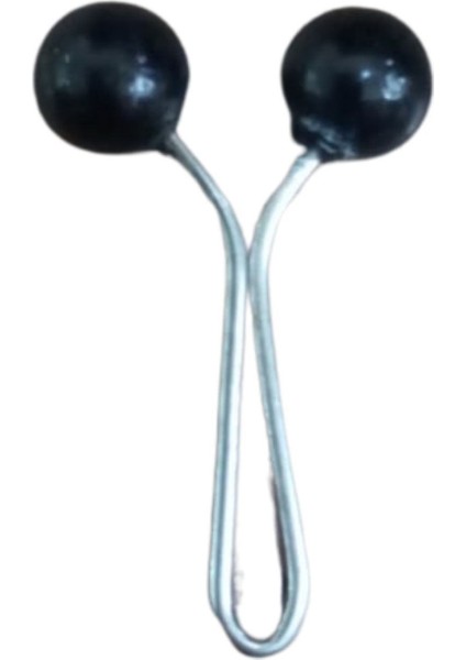 Eşarp Klipsi Top Düz Siyah 1 Adet