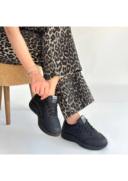 Drnds Yejja Siyah Cilt Bağcıklı Spor Ayakkabı (Numara: 37) fırsatları