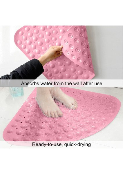 Köşe Banyo Duş Paspası Küvet ve Duşakabin Paspasları 54X54 cm M-163