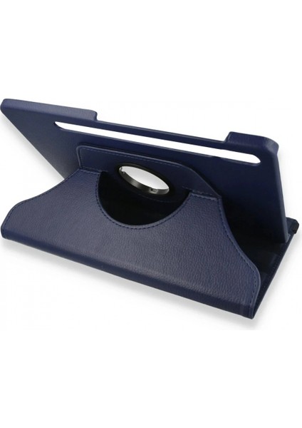 Ieg Samsung Galaxy X800 Tab S8 Plus 12.4 Kılıf 360 Tablet Deri Kılıf - Lacivert