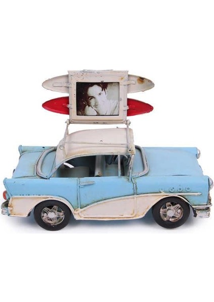 Dekoratif Metal Araba Çerçeveli Vintage Biblo Hediyelik modelleri