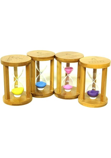Kum Saati Ahşap 5 Dk Dekoratif Hediyelik