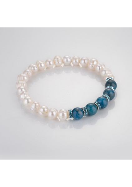 Gerçek Inci Apatit Taşı Bileklik MKT.4.10001.1 fiyatları