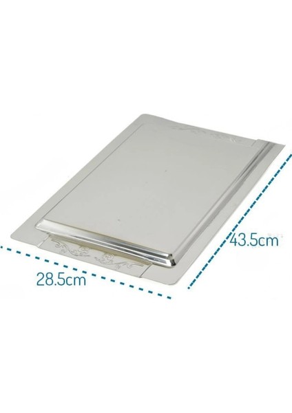 Çelik Çay Tepsisi Paslanmaz Parlak Metal Çay Servis Tepsisi modelleri