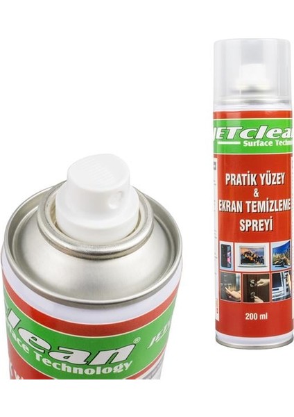 Jetclean 200ML Pratik Yüzey ve Ekran Temizleme Spreyi