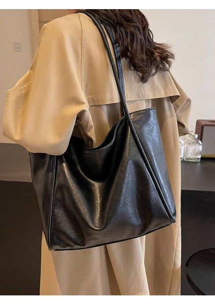 Kadın Roney Sade Model Büyük Boy Günlük El & Omuz & Kol Çantası fiyatları