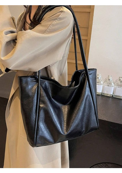 Kadın Roney Sade Model Büyük Boy Günlük El & Omuz & Kol Çantası fırsatları