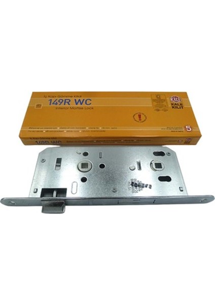 149 R Wc Kale Iç Kapı Gömme Kilidi (Geniş Tip), Ahşap Wc Kapıları Için, fiyatları