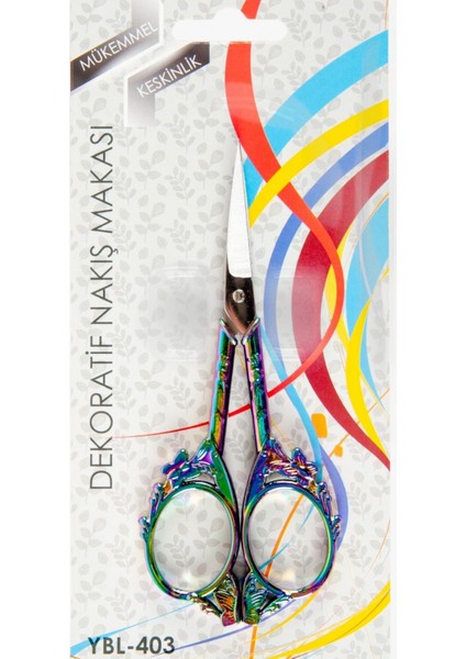 Nakış Makası Dekoratif Renkli YBL-403 23