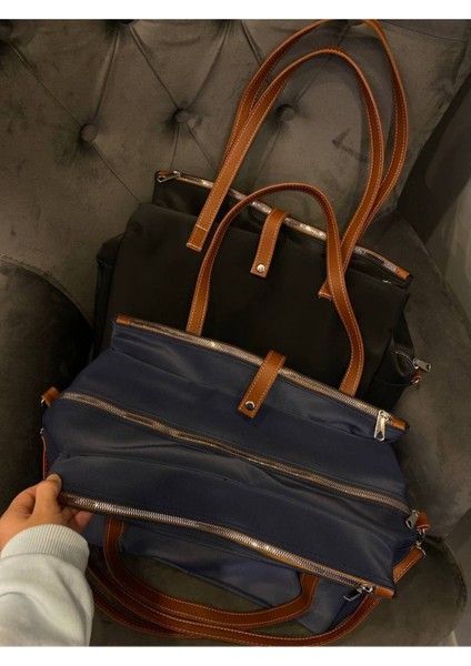 Kadın Geniş Hacimli Çok Gözlü Üniversite Okul Spor Seyahat Anne Bebek El ve Omuz Çantası modelleri