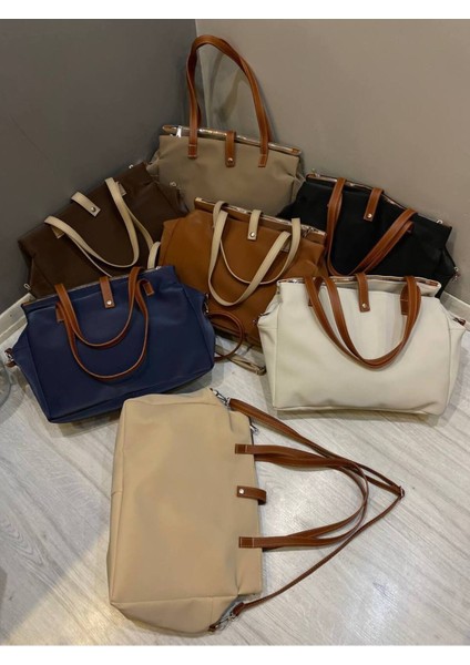 Kadın Geniş Hacimli Çok Gözlü Üniversite Okul Spor Seyahat Anne Bebek El ve Omuz Çantası fırsatları