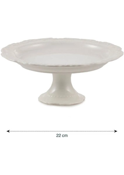 Lcw Home Beyaz Ayaklı Porselen Sunum Tabağı 22 cm indirimleri