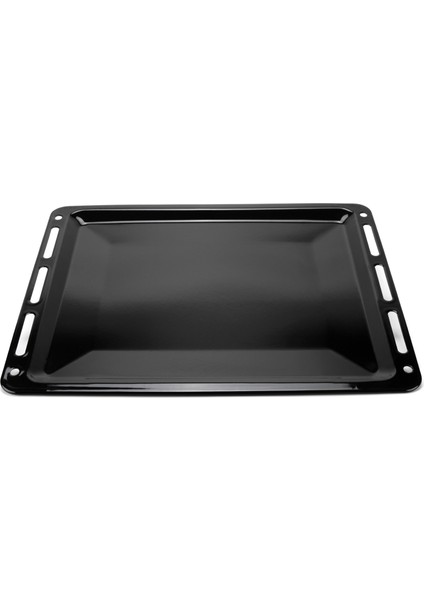 Ankastre Emaye Fırın Tepsisi 45,5X36,5X2CM Bosch Siemens Beko Arçelik Vestel Profilo Uyumlu Siyah Renk