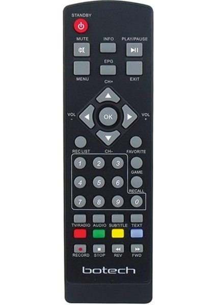 Botech BC-7200 Uydu Alıcı Kumandası