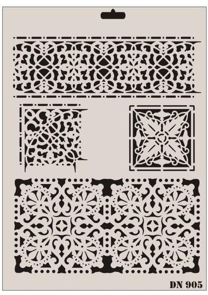 Rich Dantel Seri DN-905 Stencil 35X25 cm