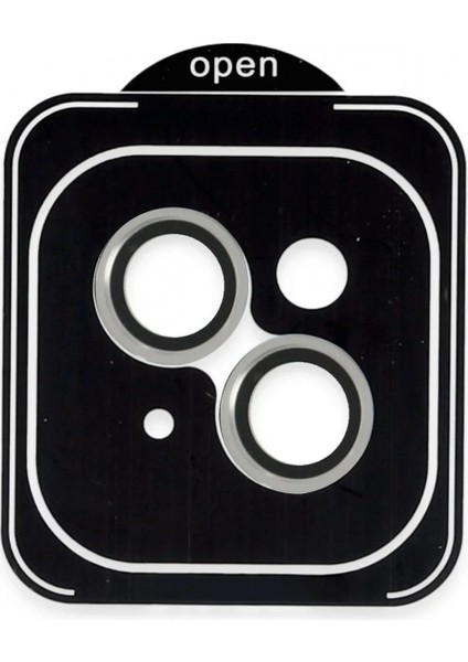 Apple iPhone 13 Pvd Metal Kamera Lens - Gümüş