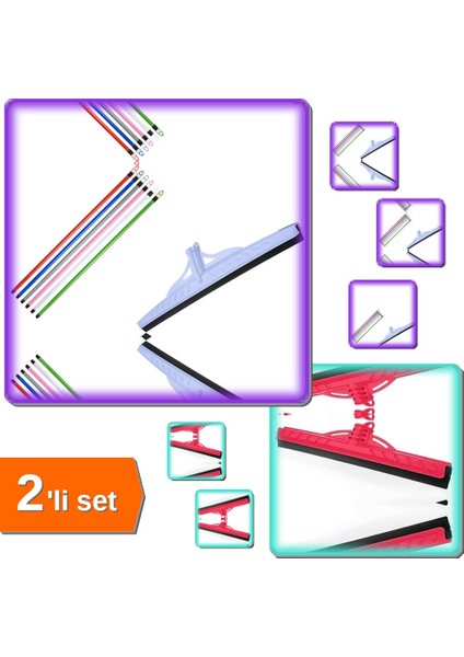 1 Adet Sap 120 cm + 1 Adet Yersil Çekçek 55 cm + 1 Adet Yersil Çekçek 37 cm - 2li Set Y0P9W3