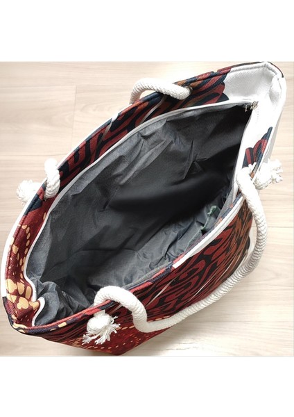 Eyfel Kulesi Desenli Plaj Çantası modelleri