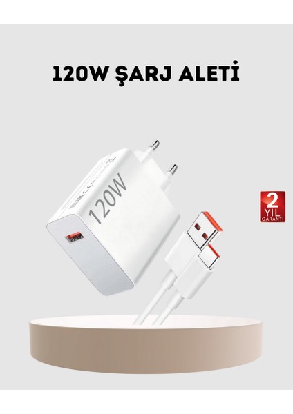 Drnds 120W Usb-C Şarj Adaptörü Süper Hızlı Şarj Güç Kaynağı Seti