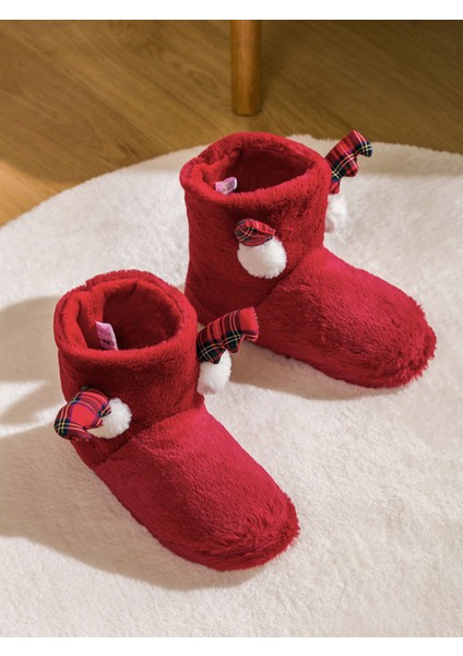 Yeni Sezon Yılbaşı Temalı Kadın Ev Botu fiyatları