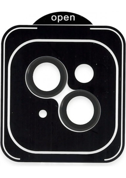Apple iPhone 13 Pvd Metal Kamera Lens - Siyah