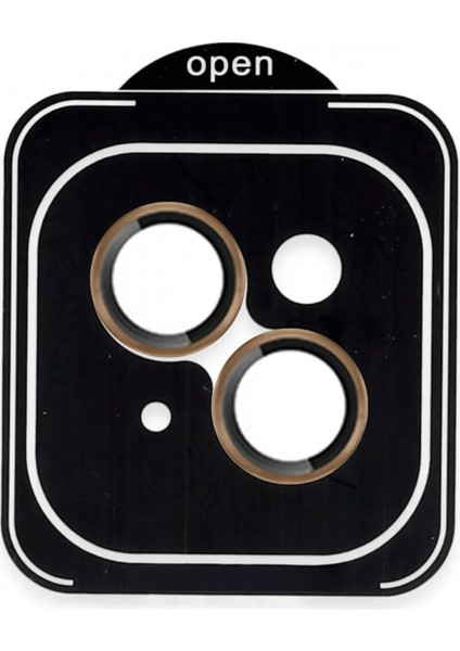 Apple iPhone 13 Pvd Metal Kamera Lens - Gold