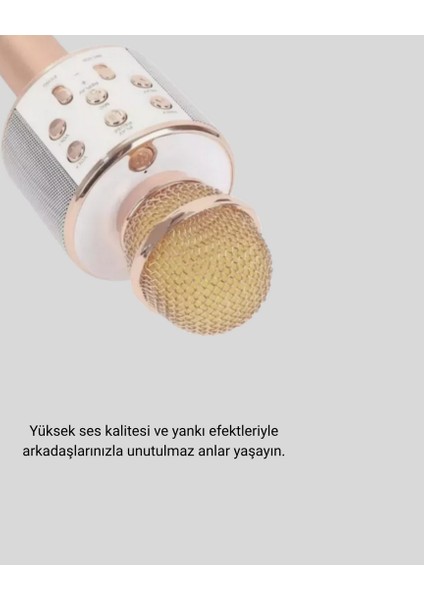 Drnds Bluetooth Karaoke Mikrofon Şarjlı Uzun Pil Ömürlü Çok Fonksiyonlu fiyatları