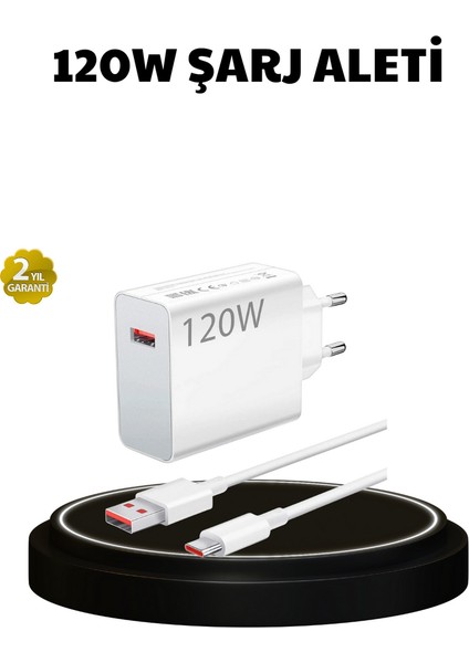 Drnds 120W Ultra Hızlı Şarj Adaptörü Usb-C Destekli Güçlü Şarj Teknolojisi