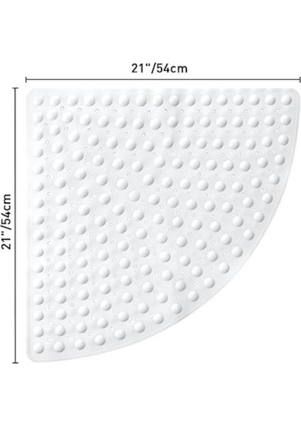 Paspas Banyo Duş Küvet Için Vantuzlu Su Drenajlı 54X54 cm M-163