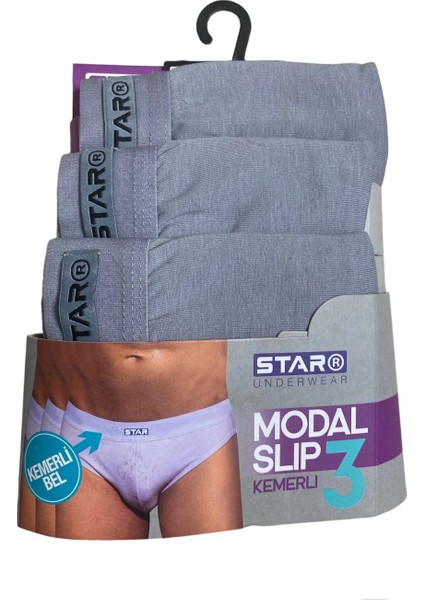 Pilelistore Star 109 Erkek 3'lü Modal Slip