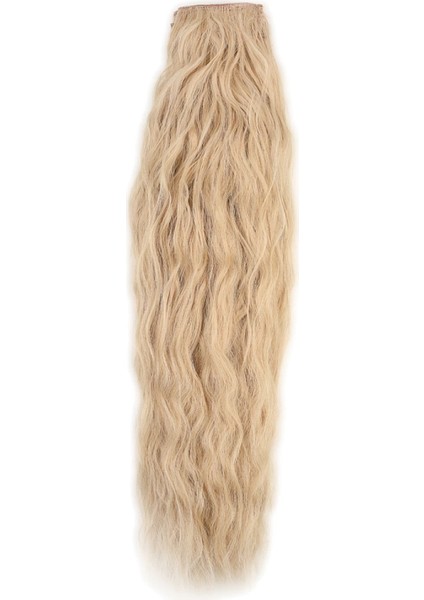 Fiber Sentetik Kabarık Dalgalı 8 Parça Çıt Çıt - Balköpüğü Beyaz Platin Röfleli indirimleri